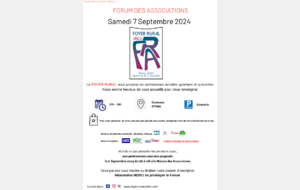 Forum des Associations 2024 - 7 Septembre 2024